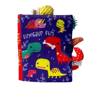 KidsBooks - Libro de tela multicolor para bebés con texturas. Dinosaur Fun 2